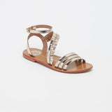 CARROLL Sandale brillante en cuir