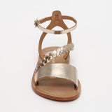 BELGRADE Sandale brillante en cuir