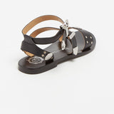 LYTREA Sandale neutre en cuir