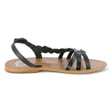SATYRE Sandale neutre en cuir