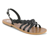SATYRE Sandale neutre en cuir