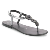 VIDLERI Sandale neutre en cuir