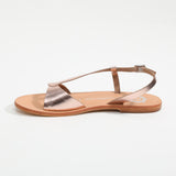 AMADRYA Sandale brillante en cuir