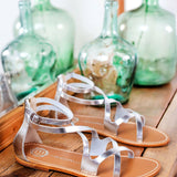 JACENIA Sandale brillante en cuir