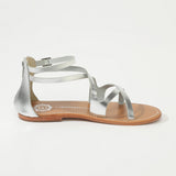 JACENIA Sandale brillante en cuir