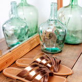 MARICA Mule brillante en cuir