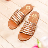 AYAME Mule brillante en cuir