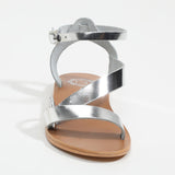 PUSHPA Sandale brillante en cuir