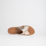 NASSAU Mule brillante en cuir