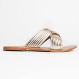 NASSAU Mule brillante en cuir