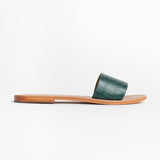 YORK Mule imprimée animal en cuir