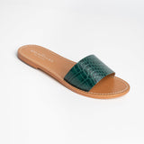 YORK Mule imprimée animal en cuir