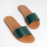 YORK Mule imprimée animal en cuir