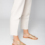MORGAN Sandale brillante en cuir