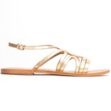 MORGAN Sandale brillante en cuir
