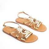 MORGAN Sandale brillante en cuir