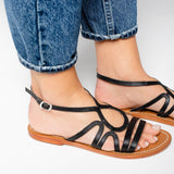 MORGAN Sandale neutre en cuir