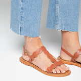 BURKE Sandale neutre en cuir