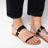 YANKEE Sandale en cuir