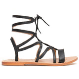 CRESCENT Sandale neutre en cuir