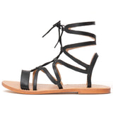 CRESCENT Sandale neutre en cuir