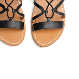 CRESCENT Sandale neutre en cuir