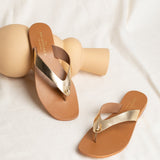 SUTTER Sandale brillante en cuir