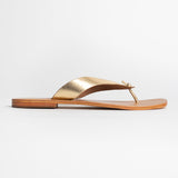 SUTTER Sandale brillante en cuir
