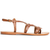 GRAHAM Sandale imprimée animal en cuir
