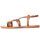 GRAHAM Sandale imprimée animal en cuir