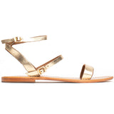 BAYCHESTER Sandale brillante en cuir