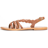 SATYRE Sandale neutre en cuir