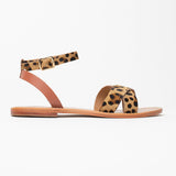 BRIONE Sandale imprimée animal en cuir
