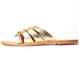 MARICA Mule brillante en cuir