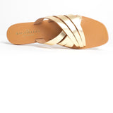 MARICA Mule brillante en cuir