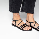NIRTLE Sandale neutre en cuir