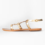 SUELLEN Sandale brillante en cuir