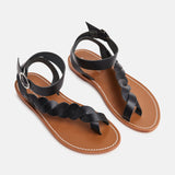 LEE Sandale neutre en cuir