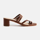 GEMMA Mule neutre en cuir