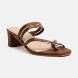 GEMMA Mule neutre en cuir