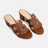 GURNOOR Mule neutre en cuir