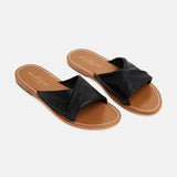 ANNIE Mule neutre en cuir
