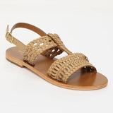SANYLIA sandales en cuir sable