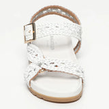 MENUCA sandales en cuir blanc