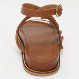 RUVONNE sandales en cuir camel