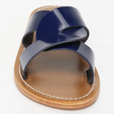 ADITRI mules en cuir midnight verni