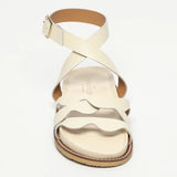 VASTO sandales en cuir blanc off