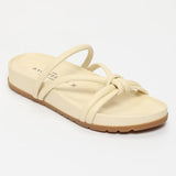 ABHIRAMI mules en cuir blanc off