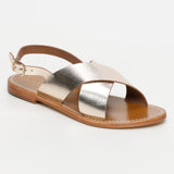 ACOYTE sandales en cuir gold