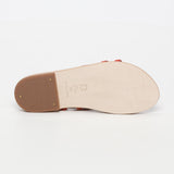AHI sandales en cuir orange